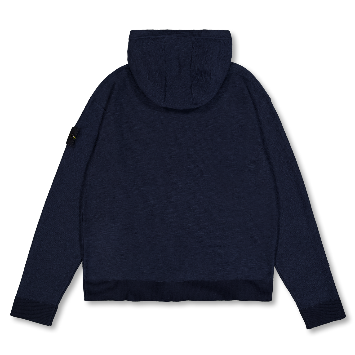 Stone Island Organic Cotton Knit Zip Hoodie 5100050 Navy Blue 