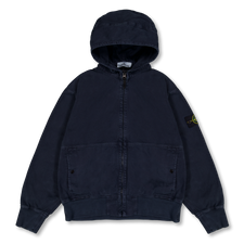Stone Island Garment Dyed Panama Cotton Jacket - 6100068 - Navy Blue
