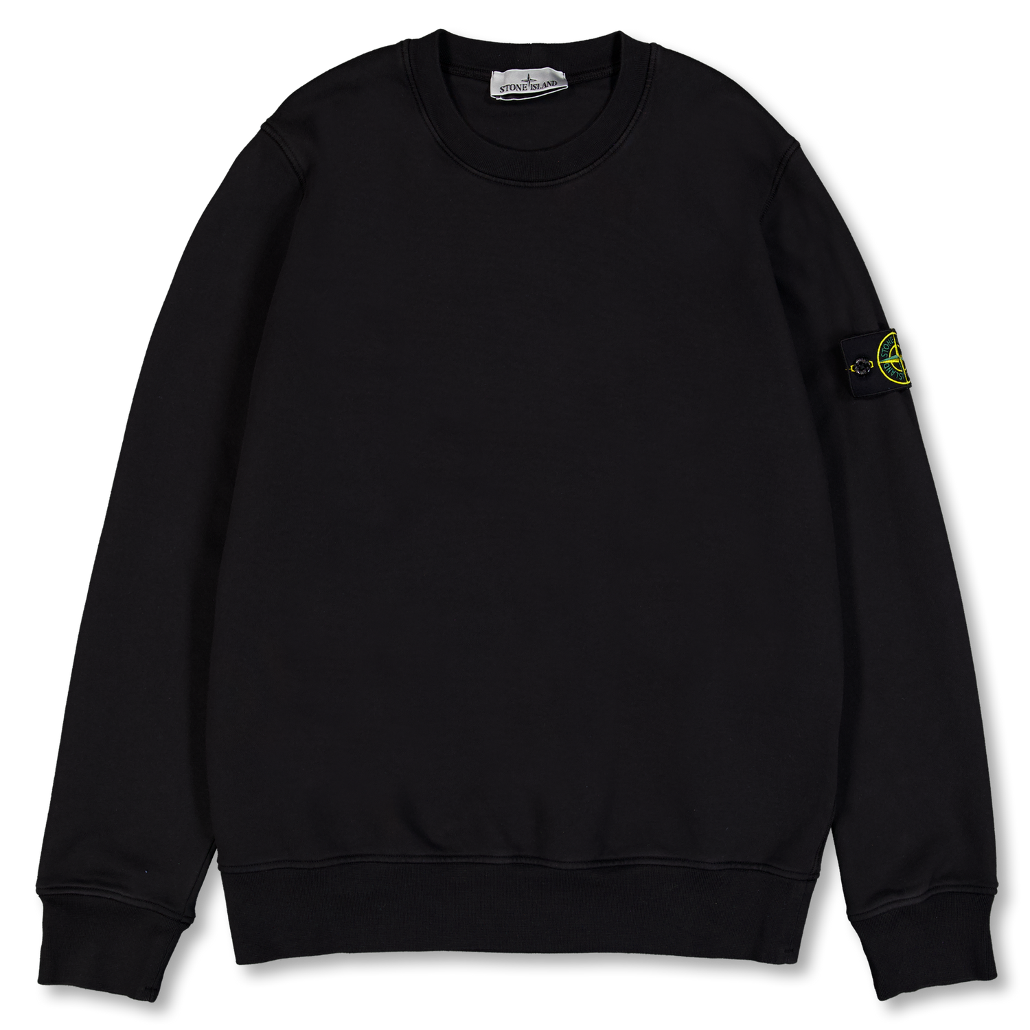 Stone Island Organic Cotton Fleece Sweatshirt - 6100060 Black