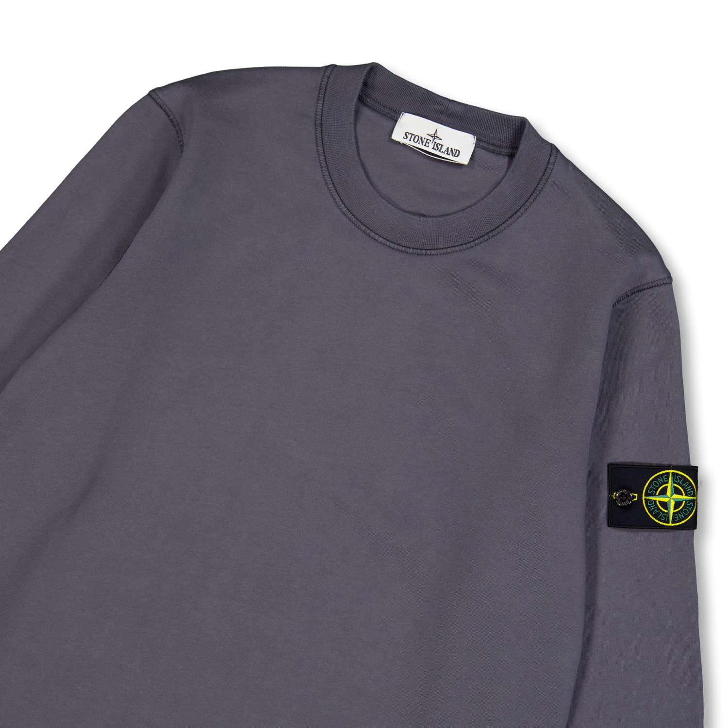 トップス STONE  SWEATSHIRT GREY Stone Island Organic Cotton Fleece Sweatshirt 6100060 Blue Grey
