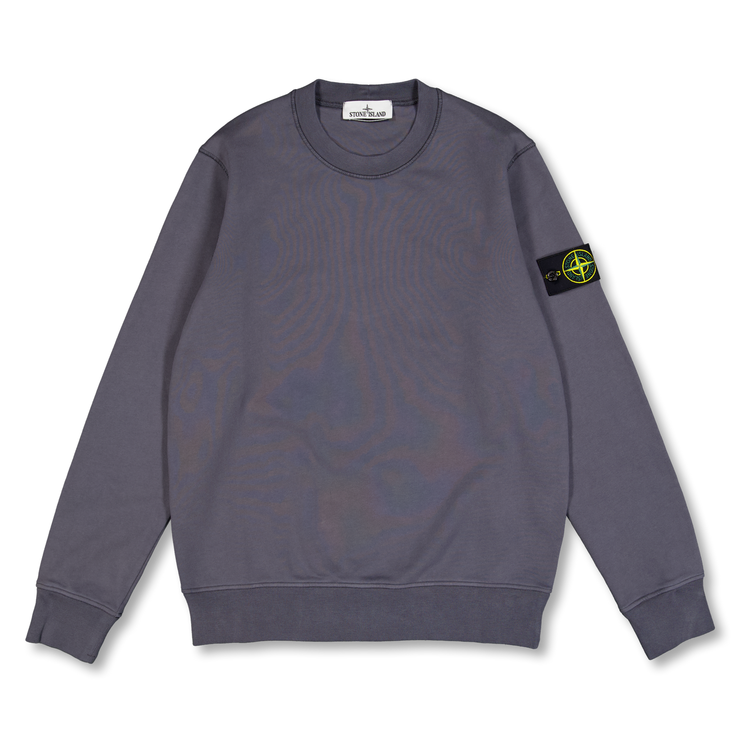 Stone Island Organic Cotton Fleece Sweatshirt 6100060 Blue Grey