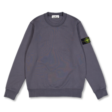 Stone Island Organic Cotton Fleece Sweatshirt 6100060 - Blue Grey