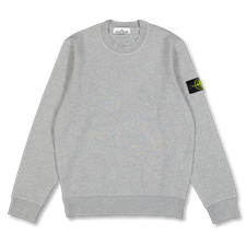 Stone Island Organic Cotton Fleece Sweatshirt 6100060 - Melange Grey