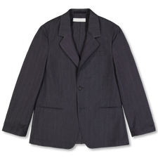 Our Legacy Unconstructed Ceremony Blazer - Shark Pinstripe Herringbone