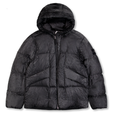 Stone Island Hand Sprayed Reflective Down Jacket - 4100062 - Black
