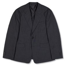 mfpen Single Breasted Blazer - Dark Grey Tropical Wool
