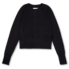 mfpen Appointment Cardigan - Black Merino Silk
