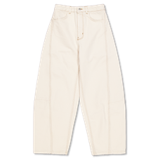 Toast                                              Sculptural Seamed Denim Trousers - Ecru