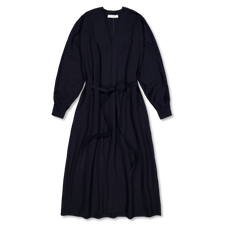 Harris Wharf London Kimono Dress Rayon - Navy Blue