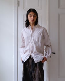 Nitty Gritty® Worldwide Pencil Striped Cotton Shirt - White/Beige