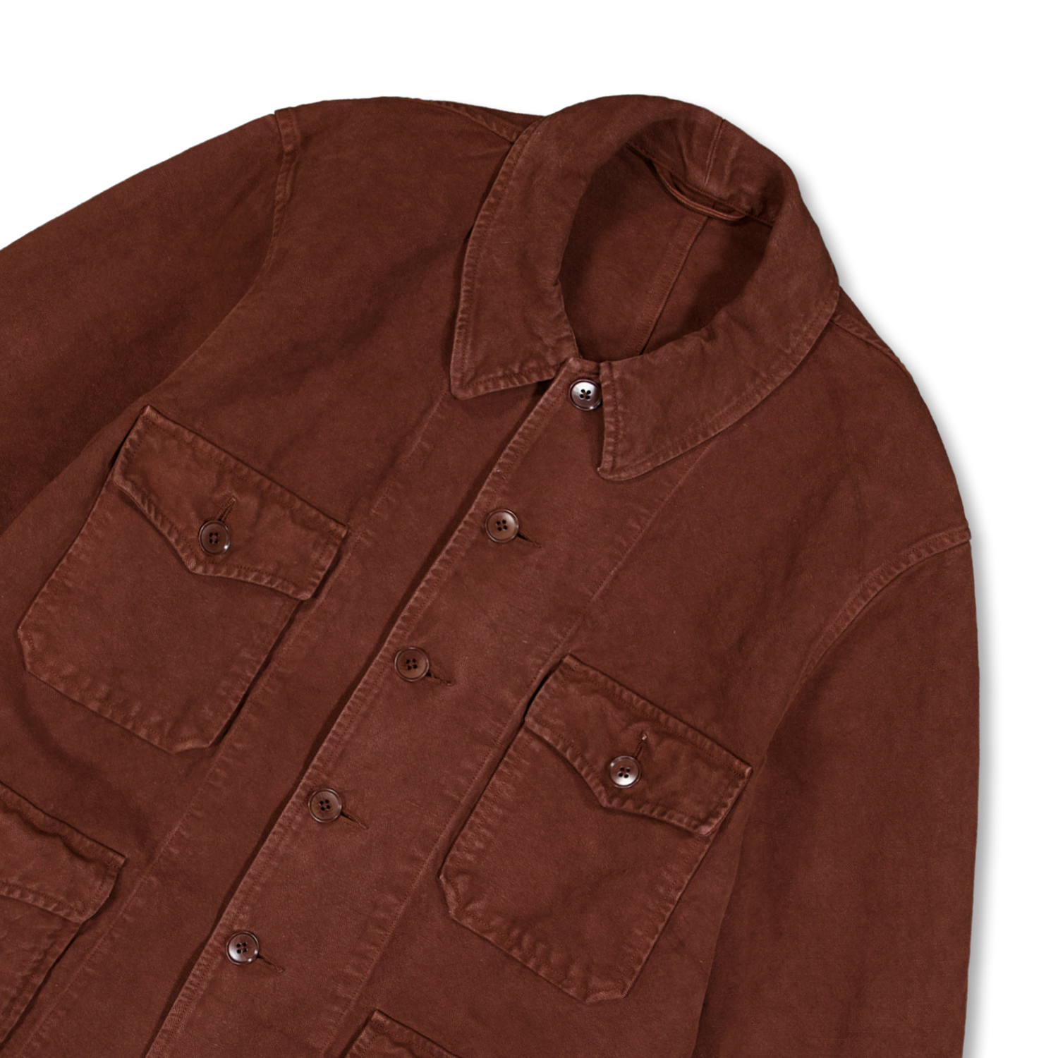 Kaptain Sunshine Cotton Hemp Hunt Jacket Heavy Oxford Brown