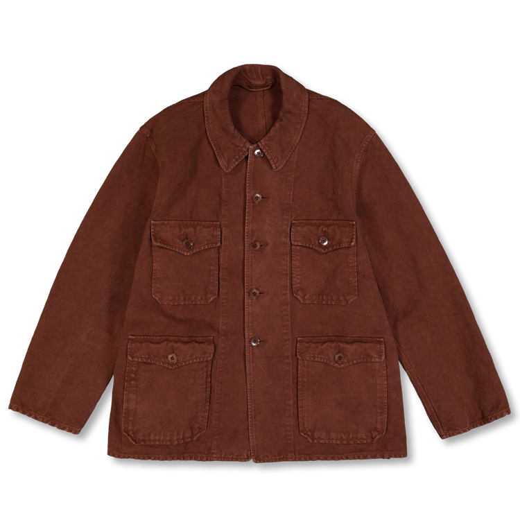 Kaptain Sunshine Cotton Hemp Hunt Jacket Heavy Oxford Brown