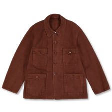 Kaptain Sunshine Cotton Hemp Hunt Jacket Heavy Oxford - Brown