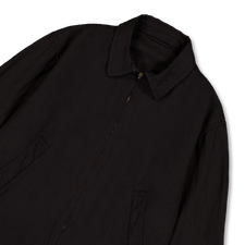 Kaptain Sunshine Gaba. Zip Blouson Finx Linen Voile Gabadine Black