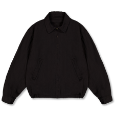 Kaptain Sunshine Gaba. Zip Blouson Finx Linen Voile Gabadine - Black