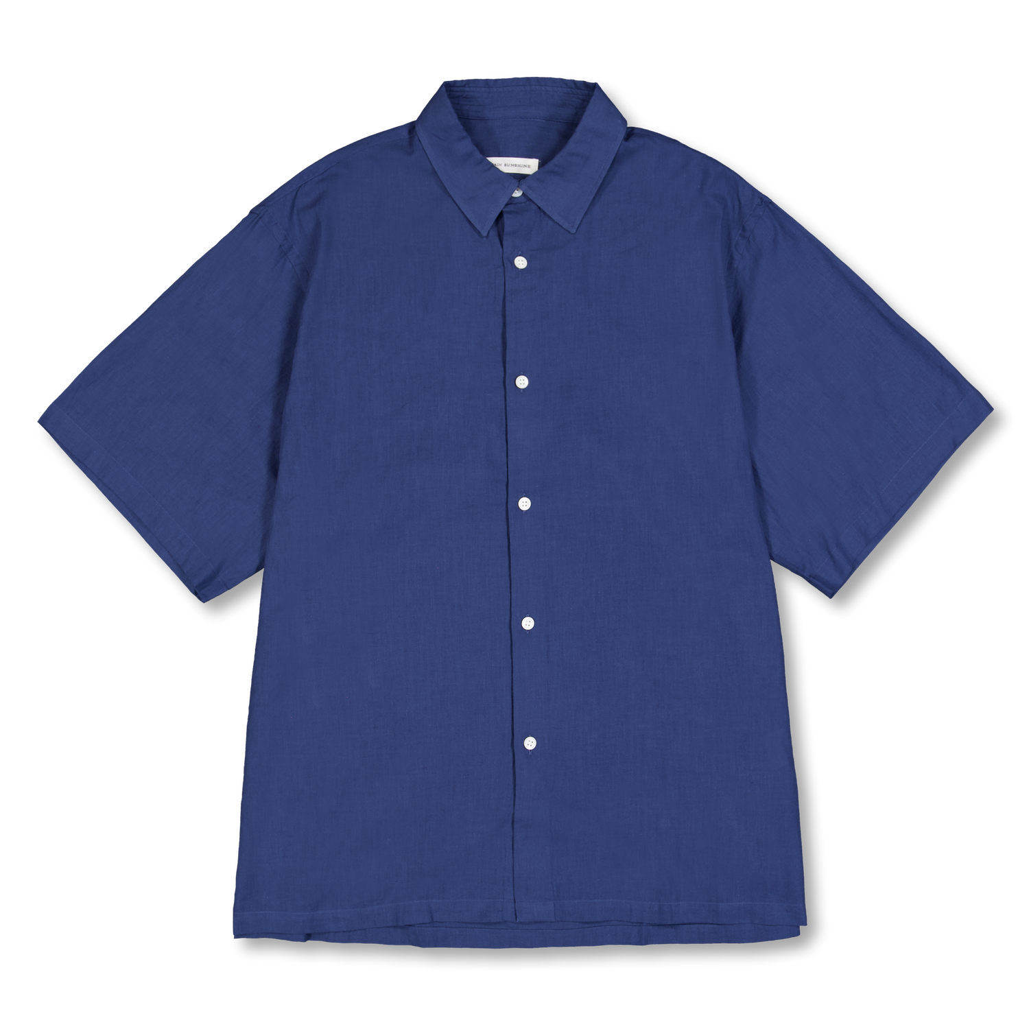 Kaptain Sunshine Plain SS Shirt Super Light Cotton Gauze Indigo