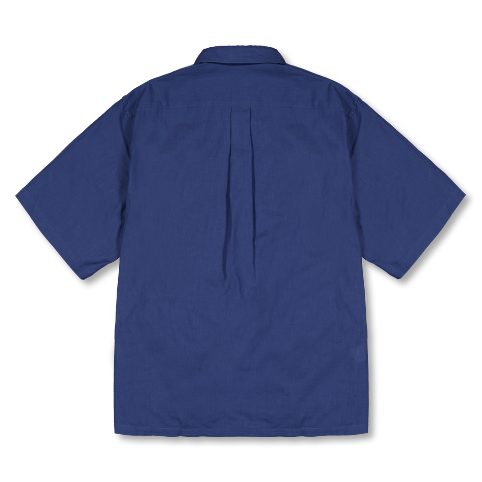 トップス LEAGUE /SS / COTTON. SATIN. SPINA Kaptain Sunshine Plain SS Shirt Super Light Cotton Gauze Indigo
