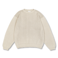 Kaptain Sunshine Cotton Washi Hand Frame P/O Knit - Ash Grey