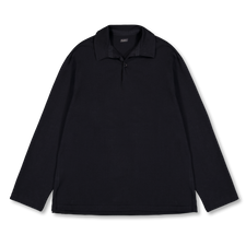 Conkers Rugby Shirt Cotton Jersey - Black