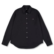 Conkers Sunday Shirt Cotton Poplin - Black