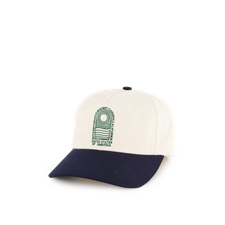 Nitty Gritty® Worldwide Pacific 5-Panel Two Toned Twill Hat - Off White/Navy