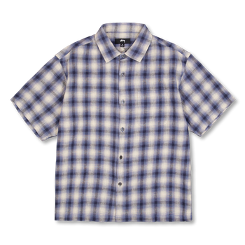 Stüssy Liam SS Plaid Shirt Blue | Nitty Gritty