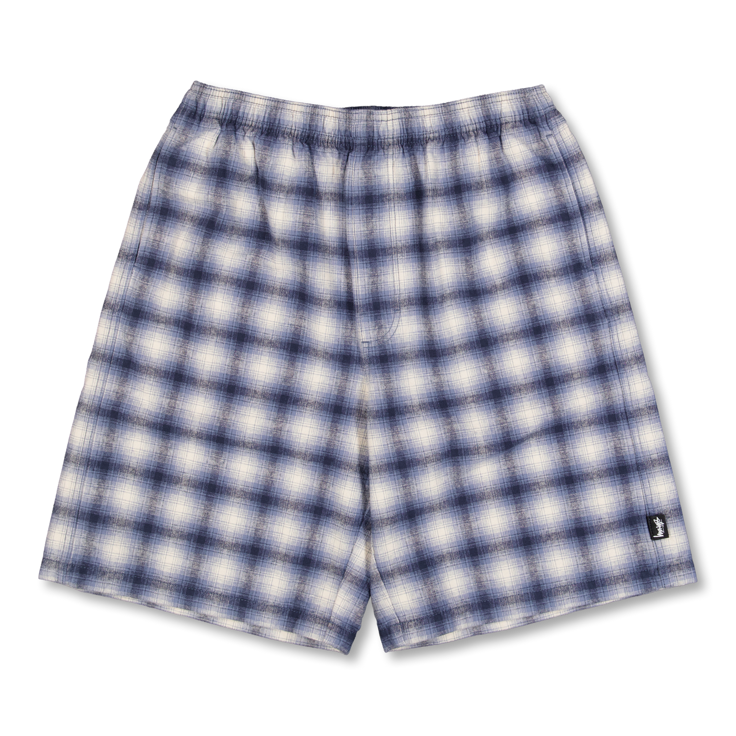 Stüssy Plaid Beach Short Blue | Nitty Gritty