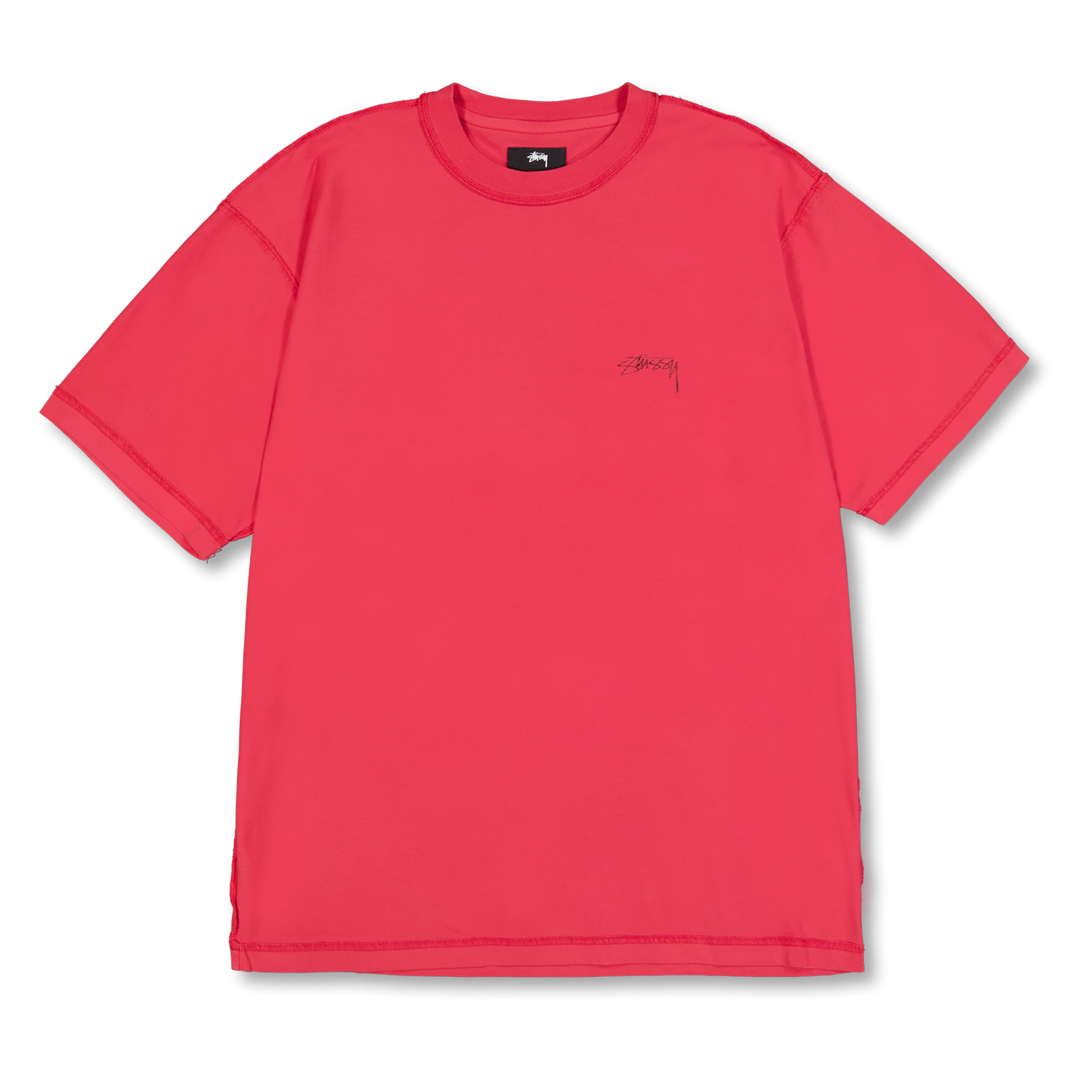 Stüssy Lazy SS Tee Washed Red | Nitty Gritty