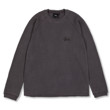 Stüssy Raglan Thermal Basic Stock - Washed Black