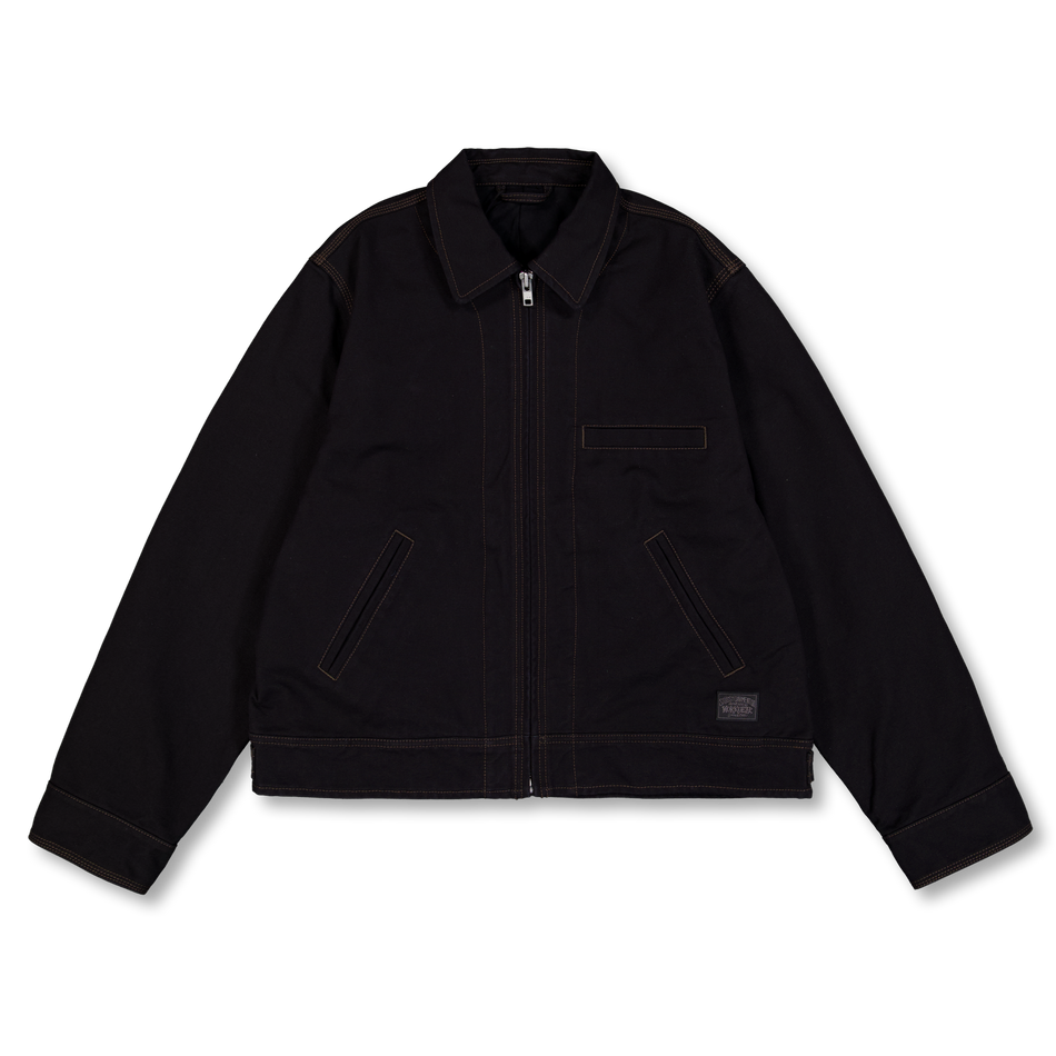 Stüssy Work Jacket Collared Black | Nitty Gritty