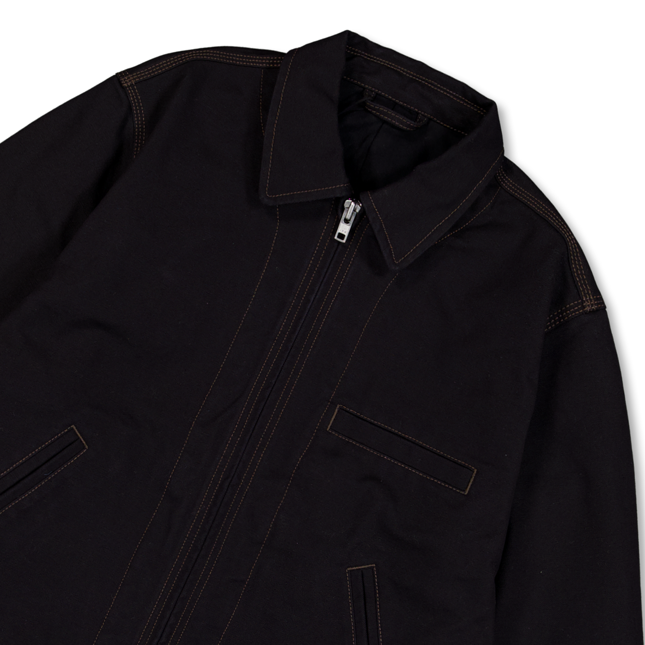 Stüssy Work Jacket Collared Black | Nitty Gritty