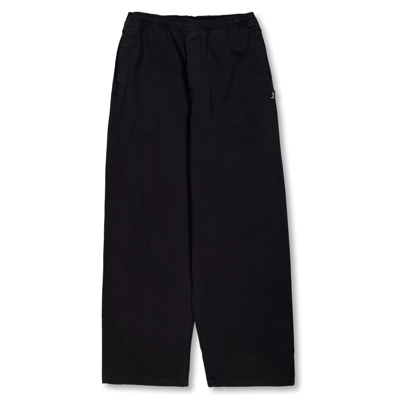Stüssy Beach Pant Cotton Twill Black | Nitty Gritty