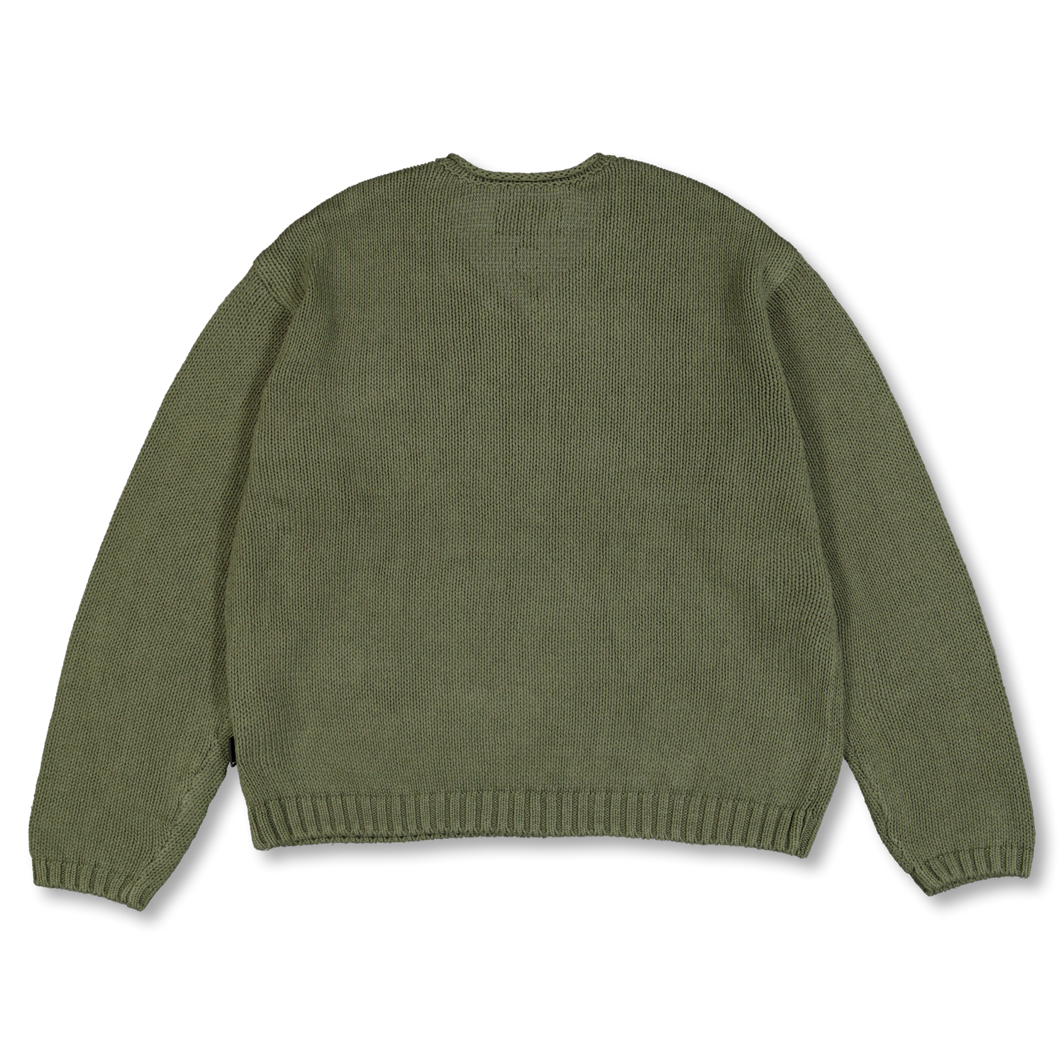 Stüssy Roll V Neck Sweater Olive | Nitty Gritty