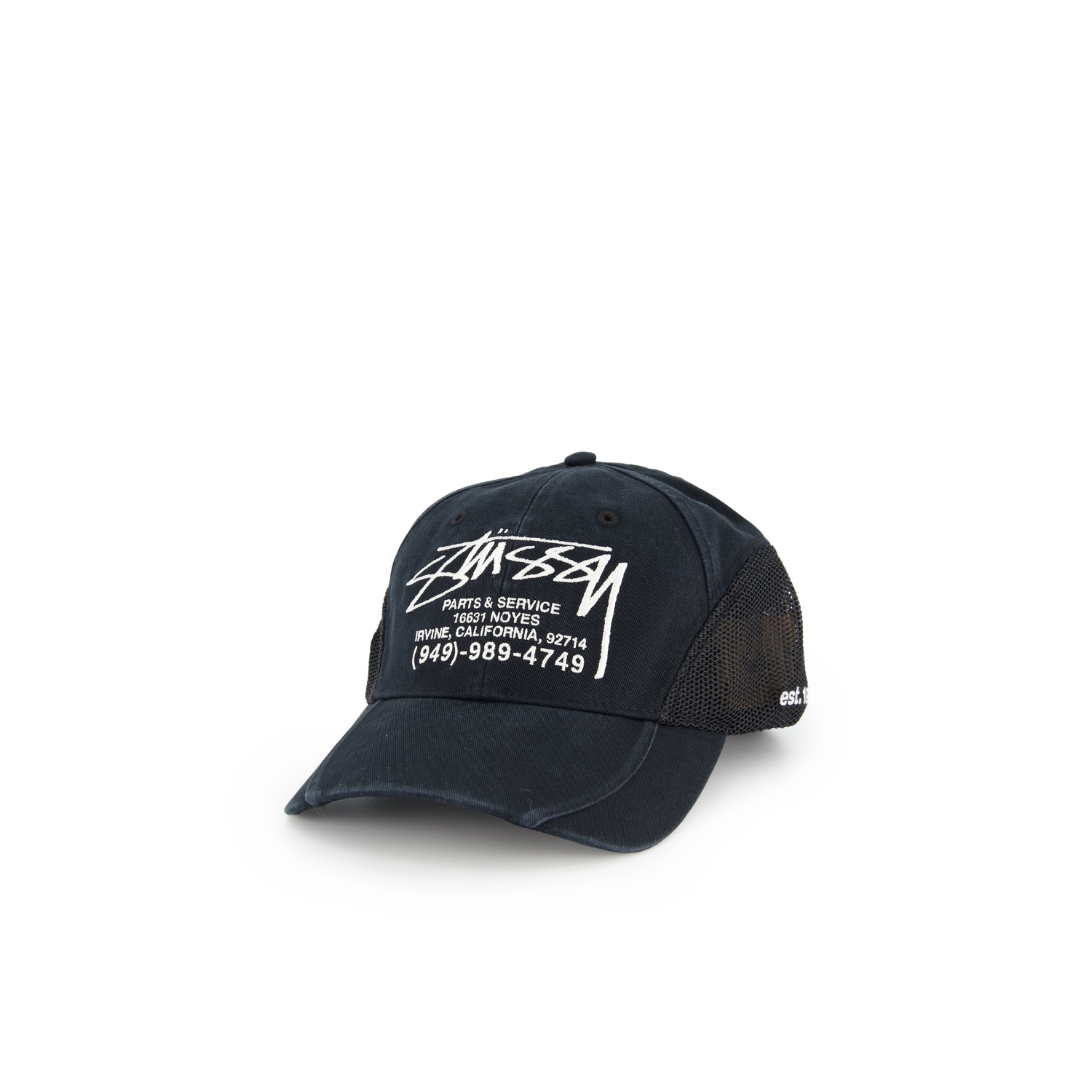 STUSSY PARTS & SERVICE MESH CAP キャップ Parts & Service Mesh Cap – Black | Headwear | Stüssy