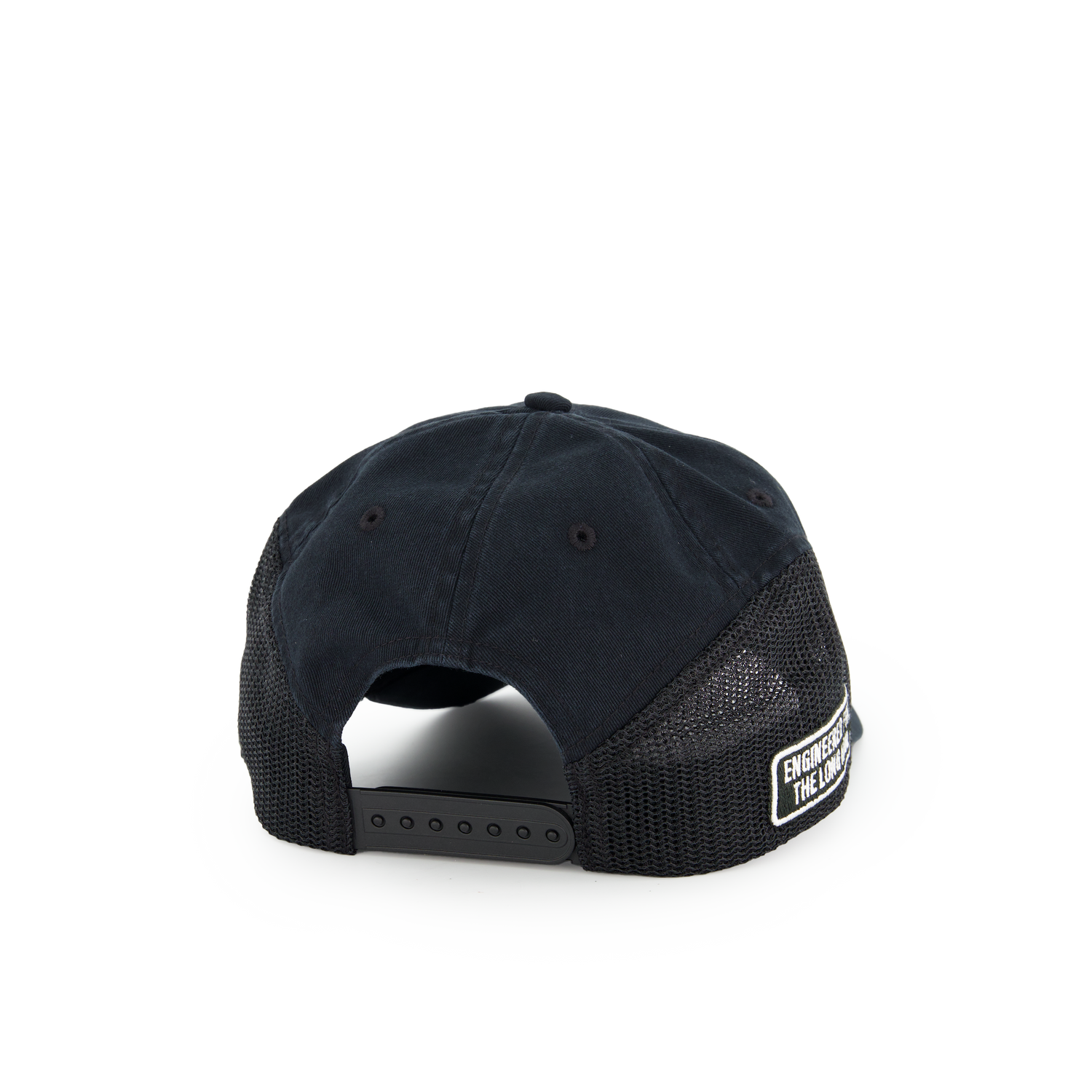 Stüssy LP Service Mesh Strapback Cap Black | Nitty Gritty
