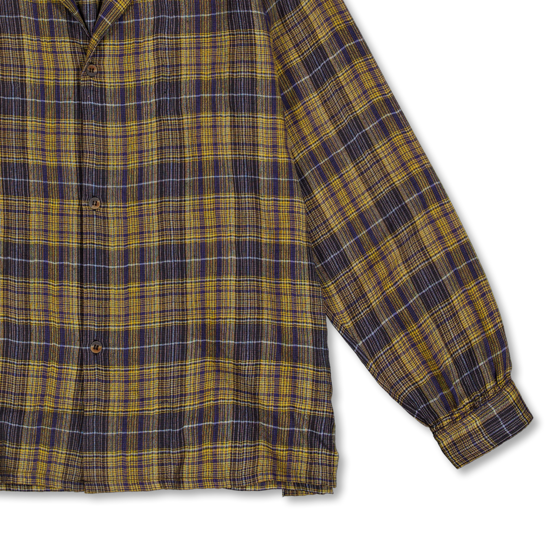 【4/16迄出品】 THOM OPEN COLLAR JACKET SHIRT Niceness THOM Open Collar Jacket Shirt Yellow | Nitty Gritty