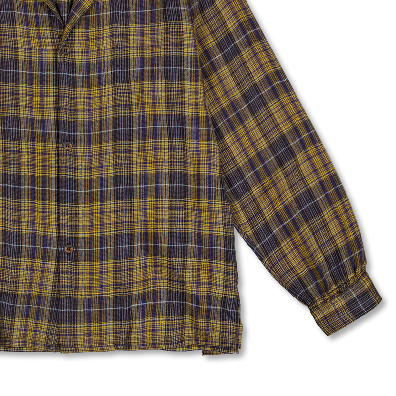 Niceness THOM Open Collar Jacket Shirt Yellow | Nitty Gritty