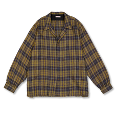 Niceness THOM Open Collar Jacket Shirt - Yellow
