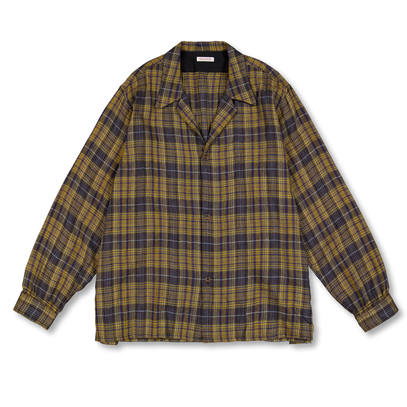 【4/16迄出品】 THOM OPEN COLLAR JACKET SHIRT Niceness THOM Open Collar Jacket Shirt Yellow | Nitty Gritty