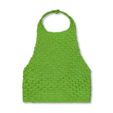 Babaco Halter Neck Top - Lime