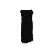Babaco Wavy Fishnet Socks - Black