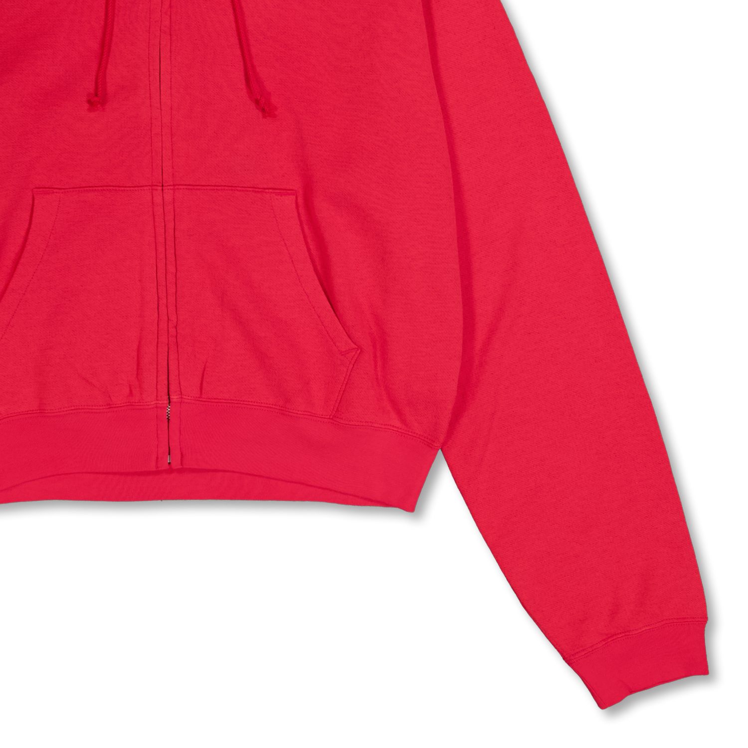 Auralee High Twist Light Sweat Zip Parka Red | Nitty Gritty