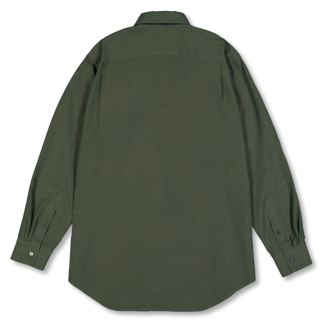 Auralee Washed Finx Weather Chambray Shirt Dark Olive | Nitty Gritty