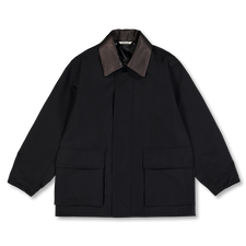 Auralee Wool Max Canvas Blouson - Black