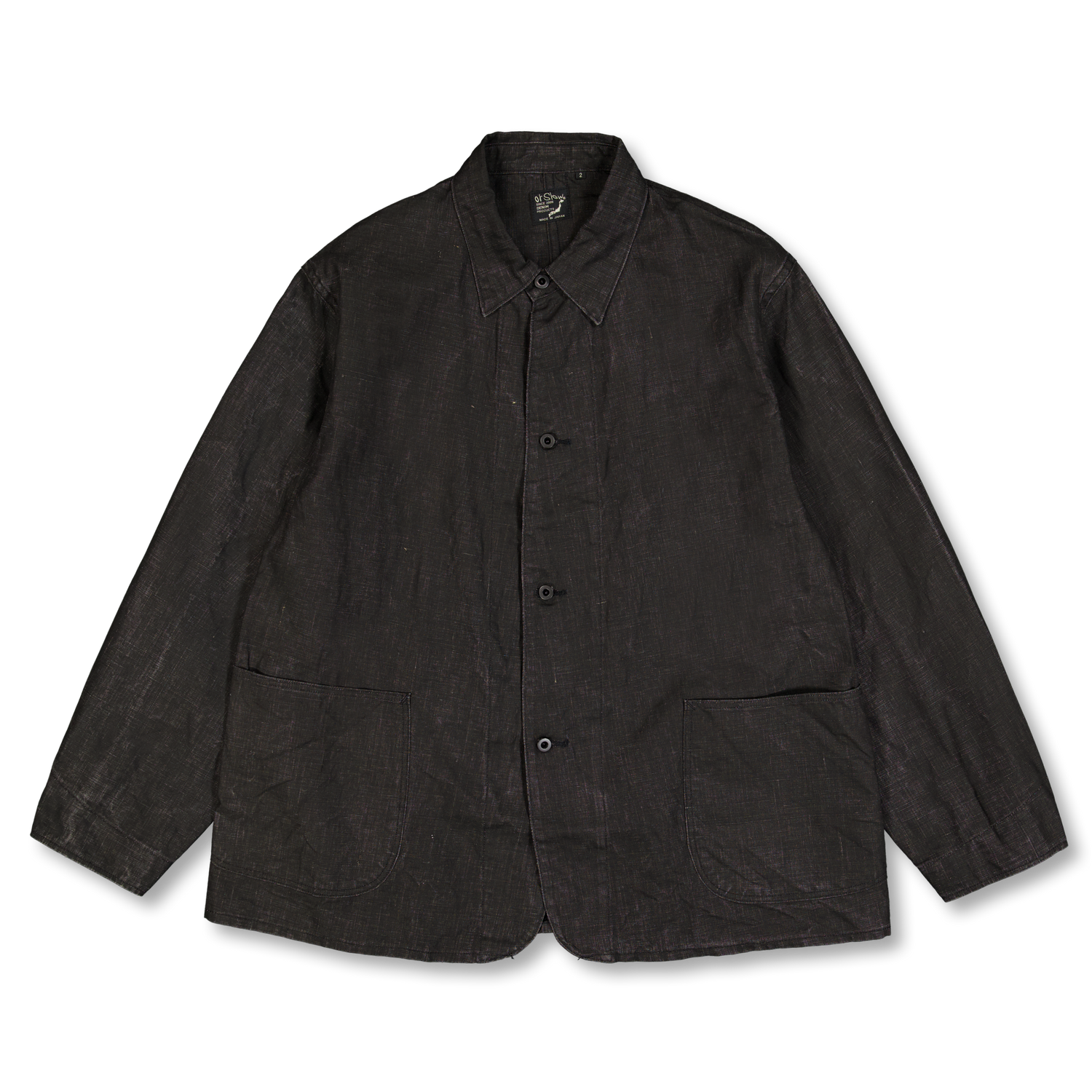 orSlow WWII 40's Sumi Coated Linen Coverall Black | Nitty Gritty