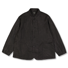 orSlow WWII 40's Sumi Coated Linen Coverall - Black
