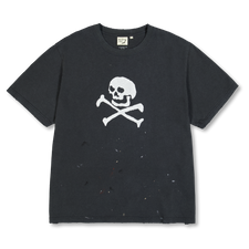 orSlow Vintage Fade Skull Print T-Shirt - Black