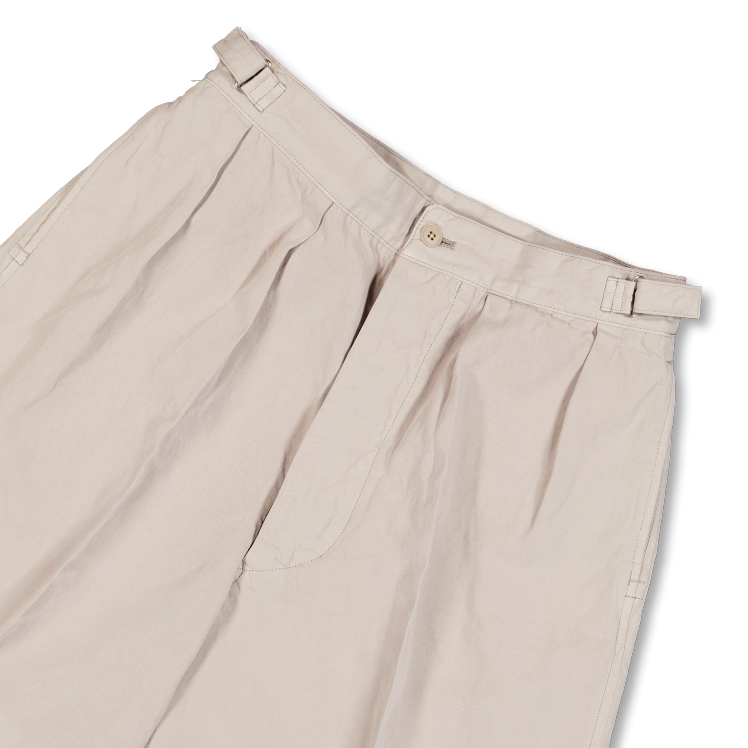 Lady White Co. Kaptain Sunshine x LWC Cotton Linen Shorts Taupe 