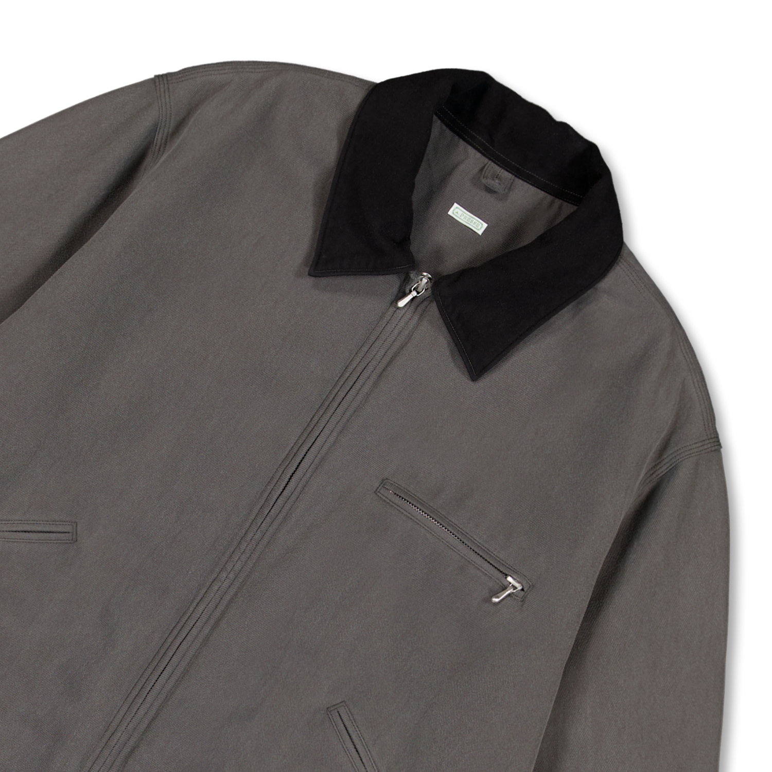 A.PRESSE Vintage Silk Cotton Detroit Jacket Gray | Nitty Gritty