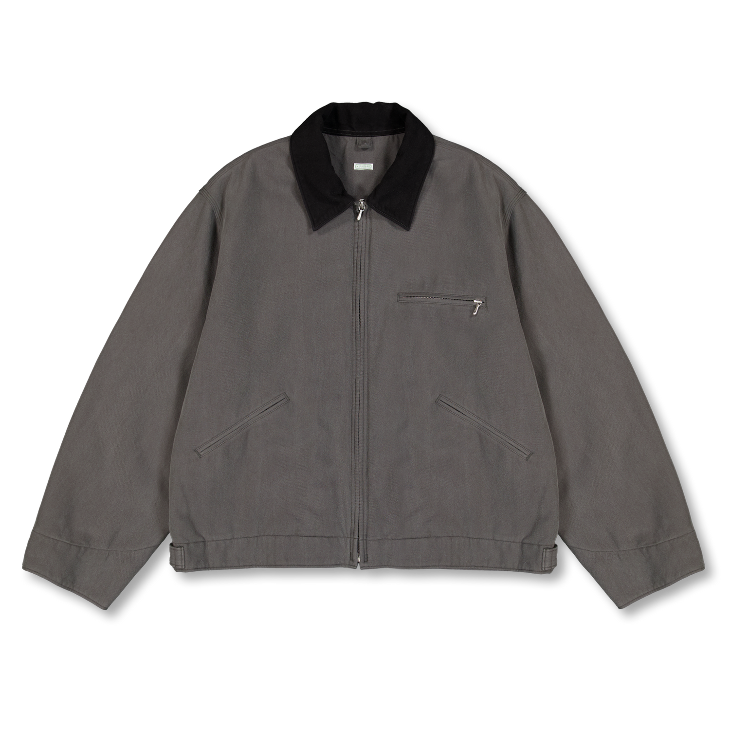 A.PRESSE Vintage Silk Cotton Detroit Jacket Gray | Nitty Gritty